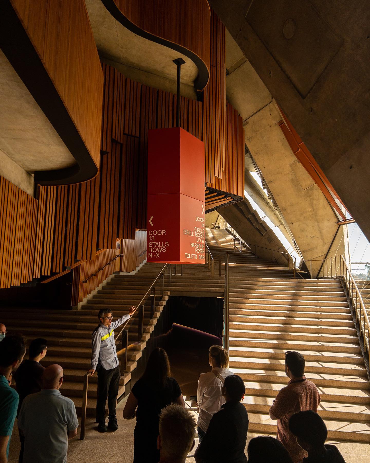 Architect Mark Raggatt describes design features of Concert Hall renewal Sydney Opera House #sydneyisopen @sydneyisopen